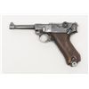 Image 1 : World War II era Luger with breech dated 1939 and  coded 42 indicating manufacture by Mauser in 9 mm