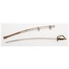Image 4 : Model 1840 Cavalry saber with metal scabbard with  hanger rings, blade is plain and unmarked but in 