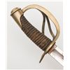 Image 6 : Model 1840 Cavalry saber with metal scabbard with  hanger rings, blade is plain and unmarked but in 