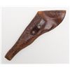 Image 2 : Tooled leather flap holster marked “J. C. Johnson  & Co., San Francisco” in overall good condition  