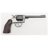 Image 1 : Iver-Johnson Model 55 Target DA revolver, .22  cal., 6” barrel, blue finish, checkered thumb rest  b