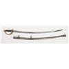Image 2 : Model 1860 Cavalry Officer’s saber and metal  scabbard with hanging rings, blade by Emerson &  Silve
