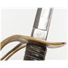 Image 4 : Model 1860 Cavalry Officer’s saber and metal  scabbard with hanging rings, blade by Emerson &  Silve