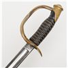 Image 5 : Model 1860 Cavalry Officer’s saber and metal  scabbard with hanging rings, blade by Emerson &  Silve