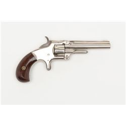 Smith & Wesson Model 1 3rd Issue spur trigger  revolver, .22 cal., 3-1/4” barrel, re-nickeled  finis