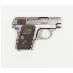 Colt Model 1908 semi-auto pistol, .25 cal., 2”  barrel, considerable original blue finish on frame  