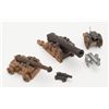 Image 3 : Lot of 5 misc. small cannons as decorators;  pre-war to 1960s, different styles; one conceals a  lig