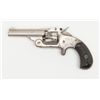 Image 2 : Smith & Wesson New Model 1-1/2 Single Action  revolver, .32 cal., 3” barrel, nickel finish,  checker