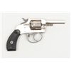 Image 1 : H&R Model 1906 DA revolver, .22RF cal.,  2-1/2”  octagon barrel, nickel finish, checkered hard  rubb