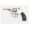 Image 2 : H&R Model 1906 DA revolver, .22RF cal.,  2-1/2”  octagon barrel, nickel finish, checkered hard  rubb