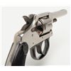 Image 8 : H&R Model 1906 DA revolver, .22RF cal.,  2-1/2”  octagon barrel, nickel finish, checkered hard  rubb