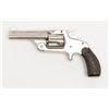 Image 2 : Smith & Wesson 38 Single Action Second Model  revolver, .38 cal., 3-1/4” barrel, old re-nickel  fini