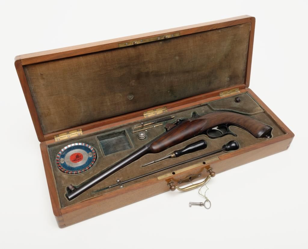 XL size French target pistol with Flobert style action signed “S ...