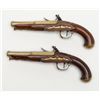 Image 2 : Pair of French style brass mounted flintlock  pistols circa about 1790 in the style of arms  known t