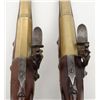 Image 5 : Pair of French style brass mounted flintlock  pistols circa about 1790 in the style of arms  known t