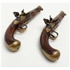 Image 7 : Pair of French style brass mounted flintlock  pistols circa about 1790 in the style of arms  known t
