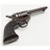 Image 12 : Colt SAA revolver, .45 cal., 4-3/4” barrel, blue  and case hardened finish, checkered hard rubber  e