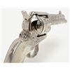 Image 10 : Colt SAA revolver, John Adams engraved, .45 Colt  cal., 4-3/4” barrel, nickel finish, pearl grips,  