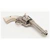Image 8 : Colt SAA revolver, John Adams engraved, .45 Colt  cal., 4-3/4” barrel, nickel finish, pearl grips,  