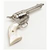 Image 9 : Colt SAA revolver, John Adams engraved, .45 Colt  cal., 4-3/4” barrel, nickel finish, pearl grips,  