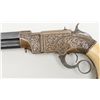 Image 20 : Pair of 8” volcanic pistols fully deluxe engraved  in Nimschke style with raise carved Mexican snake
