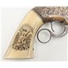 Image 23 : Pair of 8” volcanic pistols fully deluxe engraved  in Nimschke style with raise carved Mexican snake