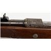 Image 4 : Sporterized Mauser bolt action rifle by Erfurt,  dated 1916 on top of receiver, custom engraved and 