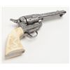 Image 11 : Colt SAA revolver, .44-40 cal., 4-3/4” barrel,  custom engraved showing extensive scroll and  floral