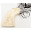 Image 8 : Colt SAA revolver, .44-40 cal., 4-3/4” barrel,  custom engraved showing extensive scroll and  floral