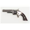 Image 2 : Smith & Wesson 1st model 2nd issue .22 caliber 7  shot revolver with frame period inscribed in  scri