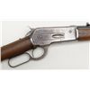 Image 7 : Winchester Model 1886 lever action rifle in .33  WCF caliber showing 24” rapid taper barrel, full  m