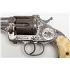 Image 3 : Merwin & Hulbert Third Model Pocket Army DA  revolver, factory engraved with panel scene of an  Amer