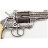 Image 5 : Merwin & Hulbert Third Model Pocket Army DA  revolver, factory engraved with panel scene of an  Amer