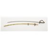 Image 3 : Civil War era imported Cavalry officer’s sword  signed on the top back of the blade “Devisime A’  Pa