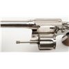 Image 6 : Colt Police Positive DA revolver, .32 Police cal.,  4” barrel, nickel finish, checkered wood  medall