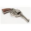 Image 8 : Colt Police Positive DA revolver, .32 Police cal.,  4” barrel, nickel finish, checkered wood  medall