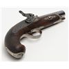 Image 9 : Percussion Derringer, .45 cal., 4” barrel, double  gold banded, 8” overall with engraved back action