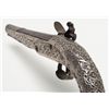 Image 10 : Greek or Turkish hallmarked flintlock pistol,  approx. 17” overall with a 10-1/2” barrel, .68  cal.,