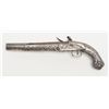 Image 2 : Greek or Turkish hallmarked flintlock pistol,  approx. 17” overall with a 10-1/2” barrel, .68  cal.,