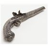 Image 8 : Greek or Turkish hallmarked flintlock pistol,  approx. 17” overall with a 10-1/2” barrel, .68  cal.,