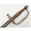 Image 6 : Model 1860 NCO’s sword and leather scabbard with  brass drag and throat in very good condition;  bla