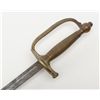 Image 8 : Model 1860 NCO’s sword and leather scabbard with  brass drag and throat in very good condition;  bla