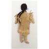 Image 2 : Beaded hide Indian doll, approx. 12” overall in  very good condition with horsehair braids; appears 