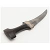 Image 6 : Large Mid-eastern silver mounted curved blade  knife with sheath, approx. 16” overall with a  10-3/4