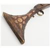 Image 7 : Old Mid-Eastern Miquelet “Camel” gun, approx. 65”  overall with a 50-1/2” barrel, in well-worn  cond