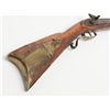 Image 12 : Full stocked percussion Kentucky style rifle, .40  cal., 39-1/2” octagon barrel, un-signed, lockplat