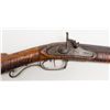 Image 9 : Full stocked percussion Kentucky style rifle, .40  cal., 39-1/2” octagon barrel, un-signed, lockplat