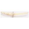 Image 2 : An impressive decorative Chinese sword carved  entirely out of ivory.  Well carved with dragons  and