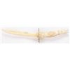 Image 6 : An impressive decorative Chinese sword carved  entirely out of ivory.  Well carved with dragons  and
