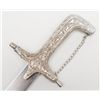 Image 3 : Mid-Eastern short sword with metal scabbard  approx. 22-1/2” overall with plain blade and  floral de
